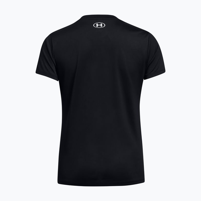 Tricou de antrenament pentru femei Under Armour Tech SSV Solid black/white 2