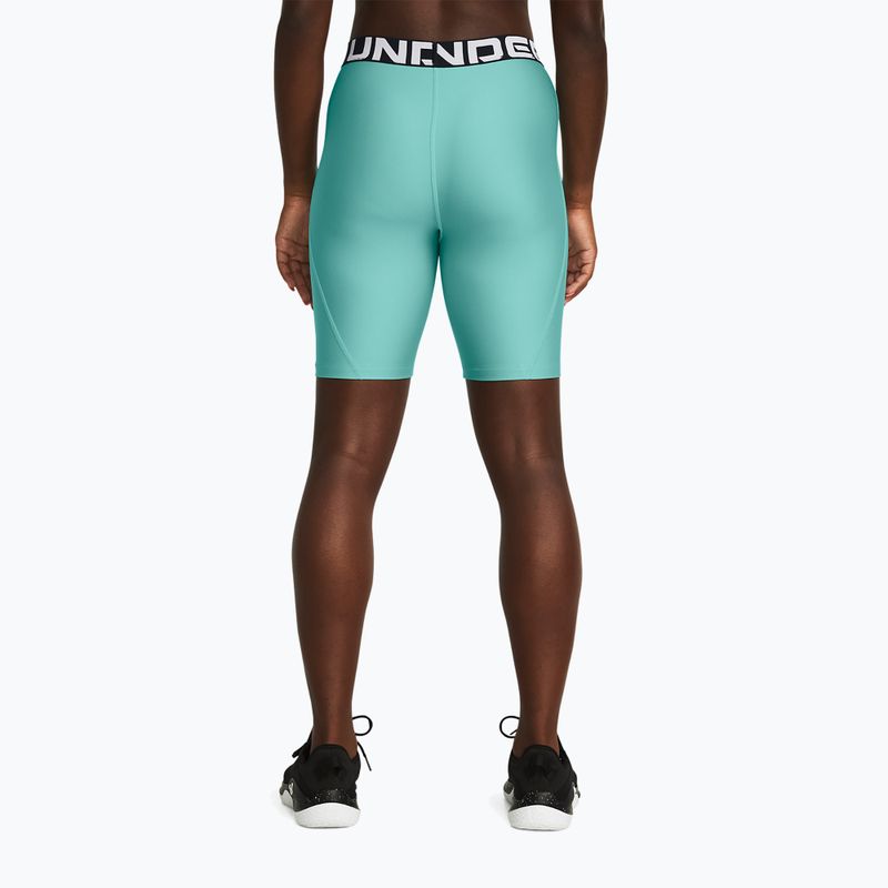 Pantaloni scurți pentru femei Under Armour HG Authentics 8in radial turquoise/white 3