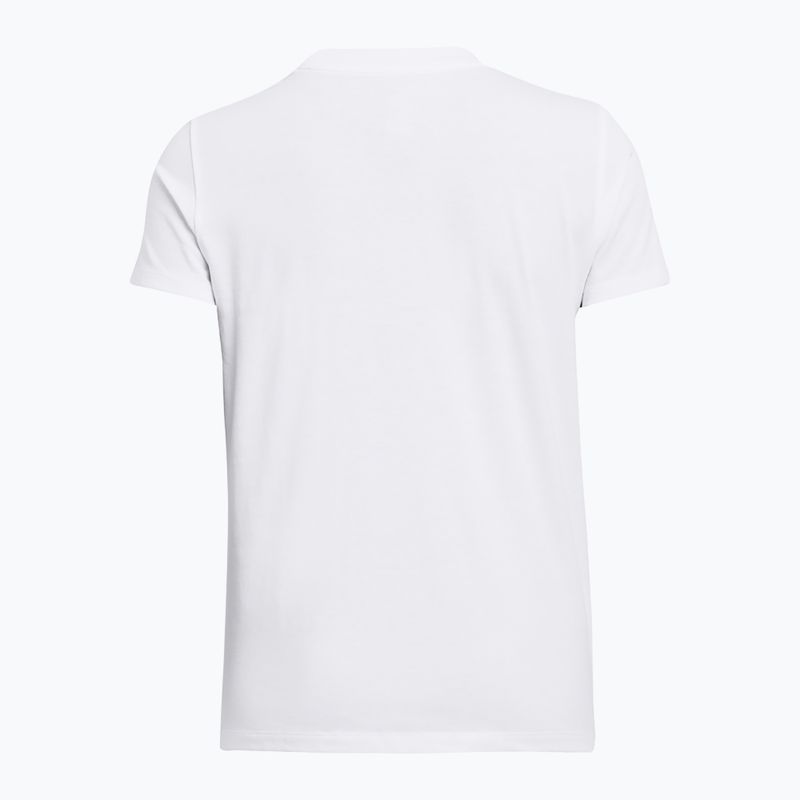 Tricou pentru femei Under Armour Rival Core hydro alb/negru 2