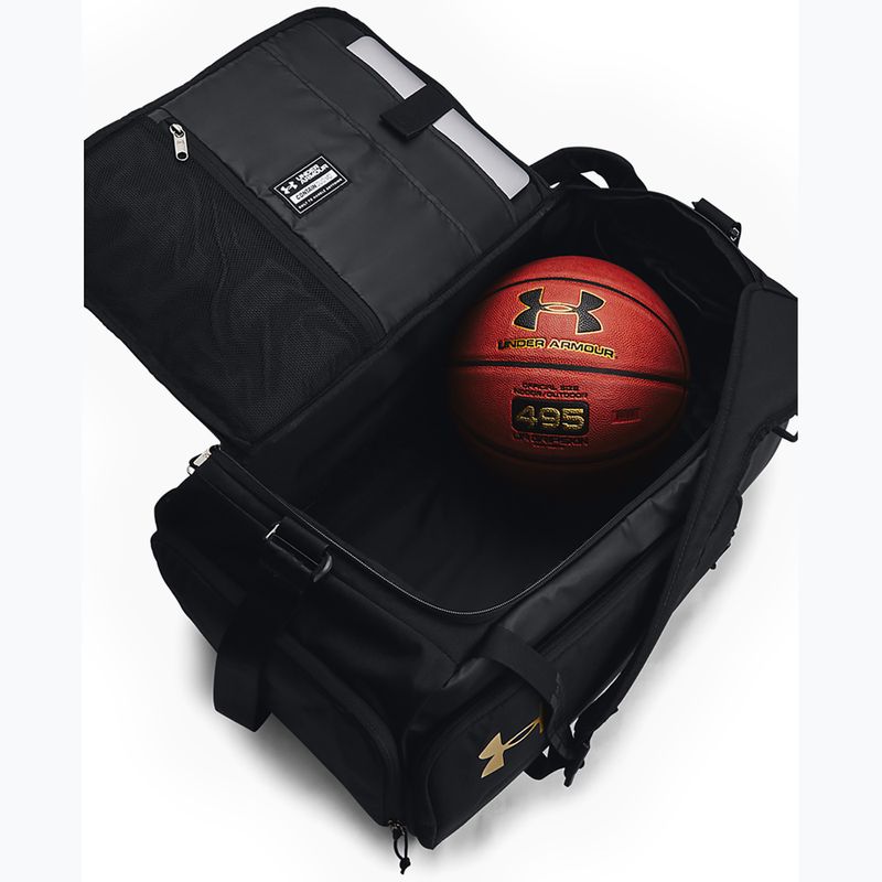 Geantă de antrenament Under Armour Contain Duo 50 l black/metallic gold 4