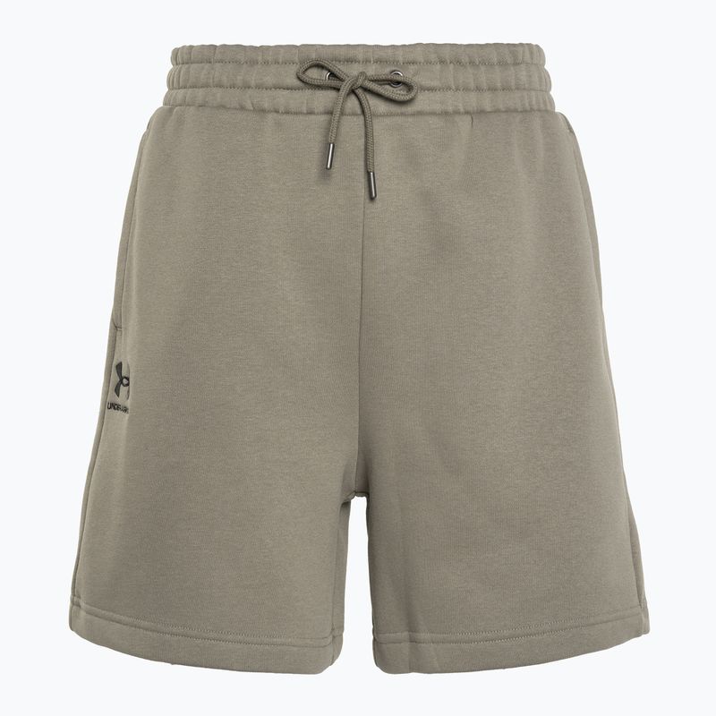 Pantaloni scurți pentru femei Under Armour Essl Flc Relax BF taupe dusk/black