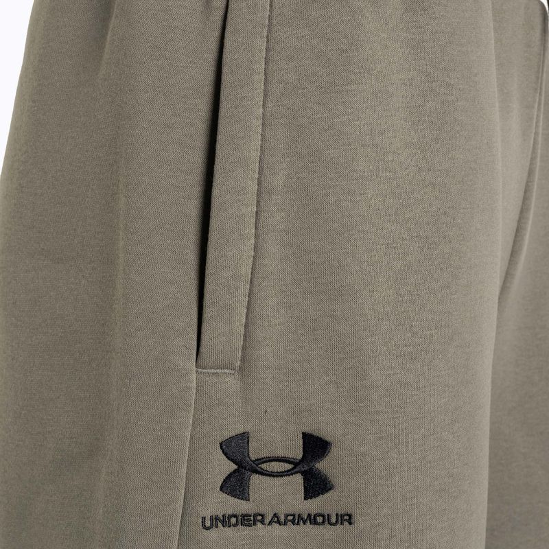 Pantaloni scurți pentru femei Under Armour Essl Flc Relax BF taupe dusk/black