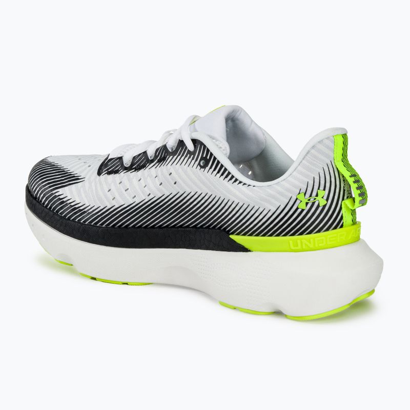 Încălțăminte de alergare pentru bărbați Under Armour Infinite Pro white/black/high vis yellow 3