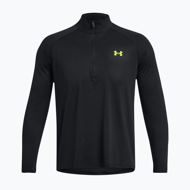 Bluză pentru bărbați Under Armour Tech 2.0 1/2 Zip black/high vis yellow 4