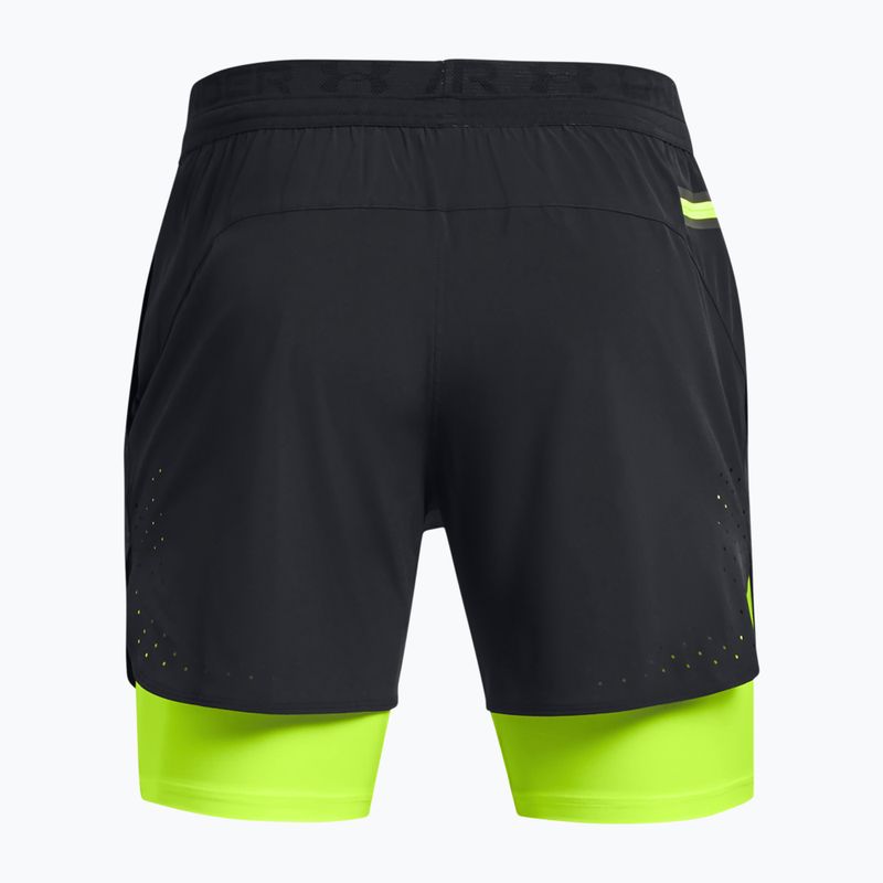 Pantaloni scurți pentru bărbați Under Armour Peak Woven 2in1 black/high vis yellow/high vis yellow 6