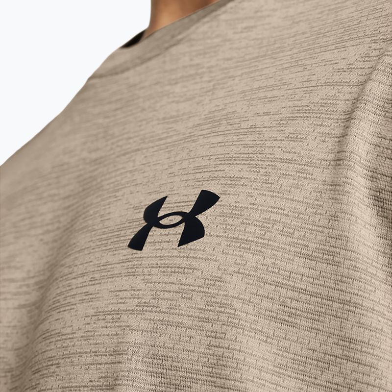 Tricou de antrenament pentru bărbați Under Armour Tech Vent timberwolf taupe/black 5