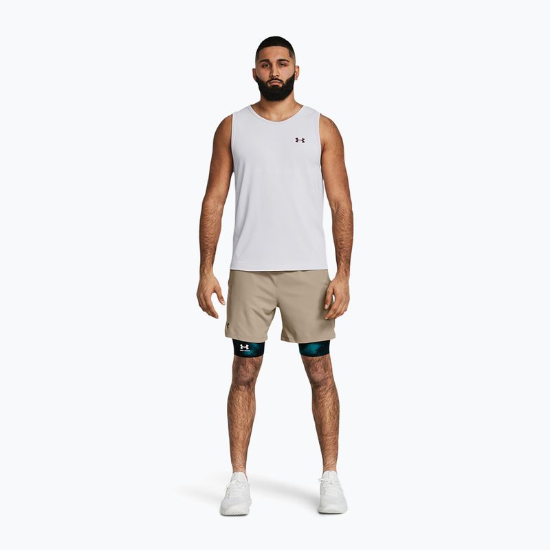 Pantaloni scurți de antrenament pentru bărbați Under Armour UA Vanish Woven 6in timberwolf taupe/negru 2