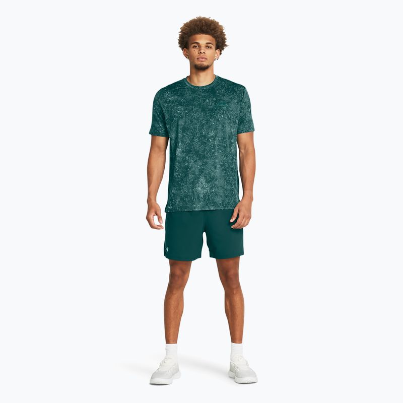 Pantaloni scurți de antrenament pentru bărbați Under Armour Ua Vanish Woven 6in hydro teal/radial turquoise 2