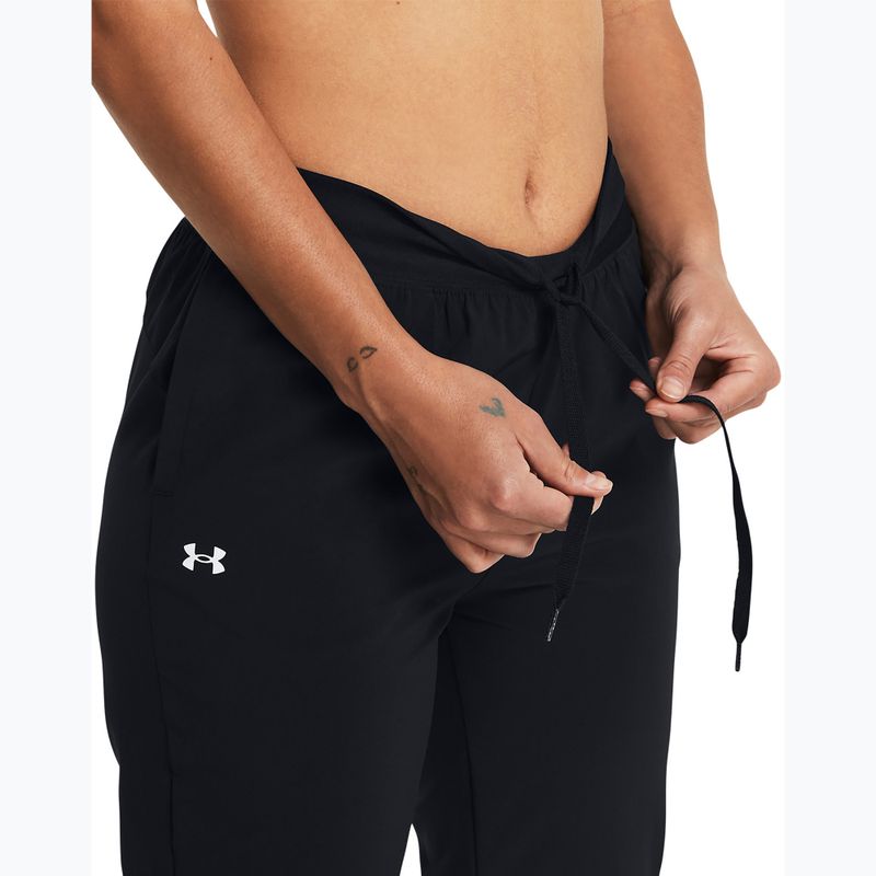 Pantaloni de antrenament pentru femei Under Armour Sport High Rise Woven black/white 4