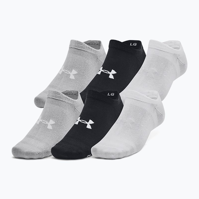 Șosete de antrenament Under Armour Essential No Show 6 Pack black/black/halo gray