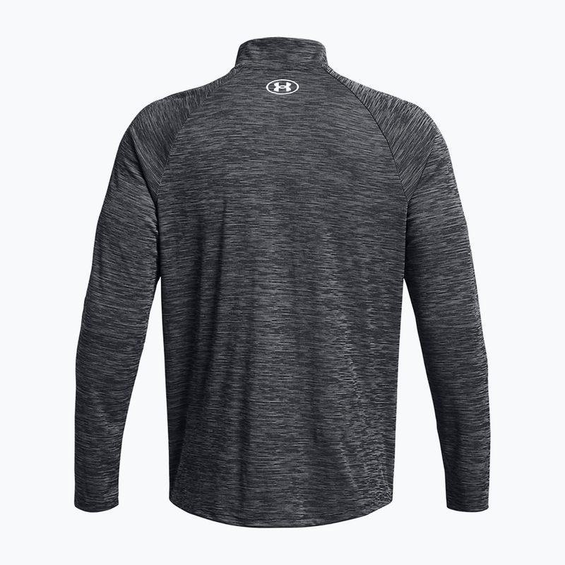 Bluză pentru bărbați Under Armour Tech Textured 1/2 Zip LS black/white 2