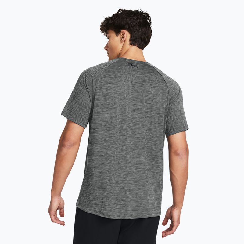 Tricou de antrenament pentru bărbați Under Armour Tech Textured castlerock/black 2