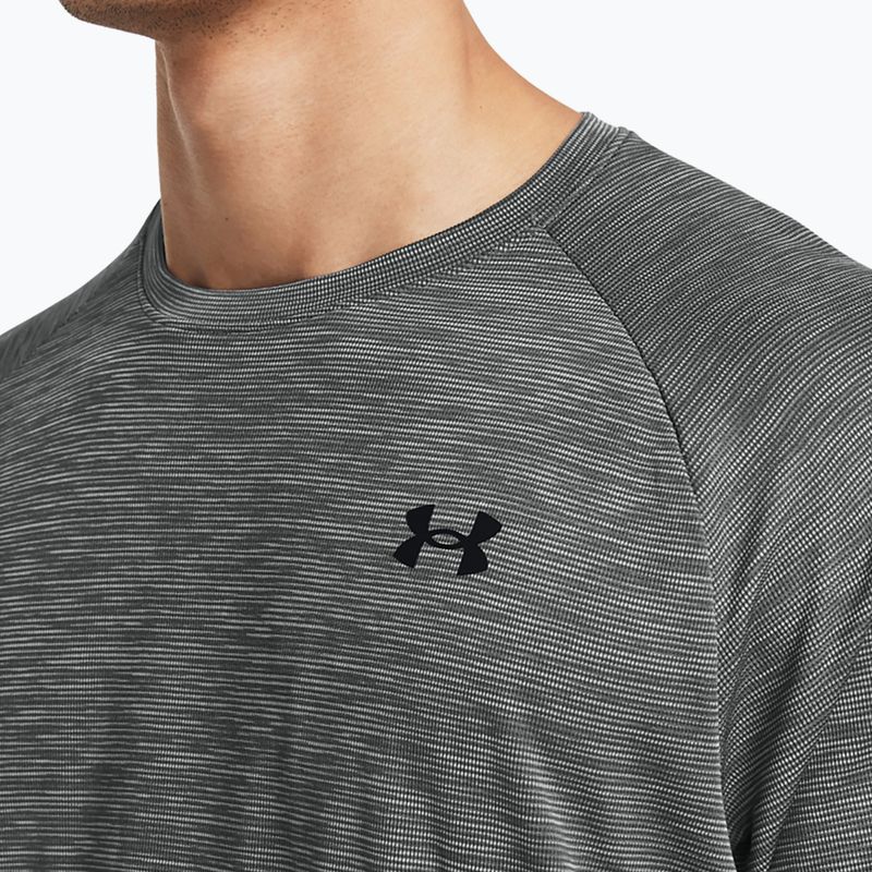 Tricou de antrenament pentru bărbați Under Armour Tech Textured castlerock/black 3