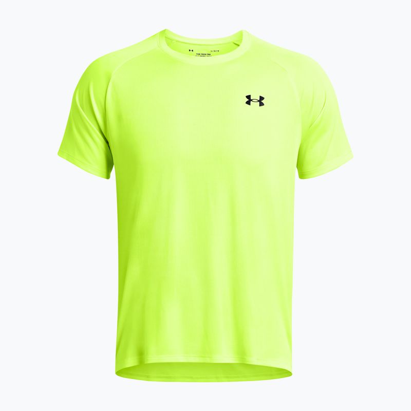 Tricou de antrenament pentru bărbați Under Armour Tech Textured high vis yellow/black 4