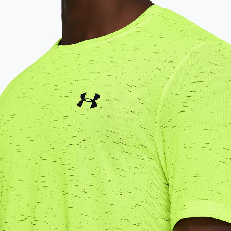 Tricou pentru bărbați Under Armour Vanish Seamless high-vis yellow/black 3