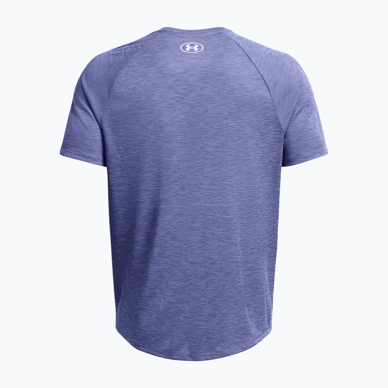 Tricou de antrenament pentru bărbați Under Armour Tech Textured starlight/white 5