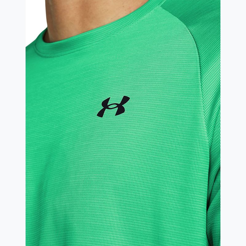 Tricou de antrenament pentru bărbați Under Armour Tech Textured vapor green/black 3