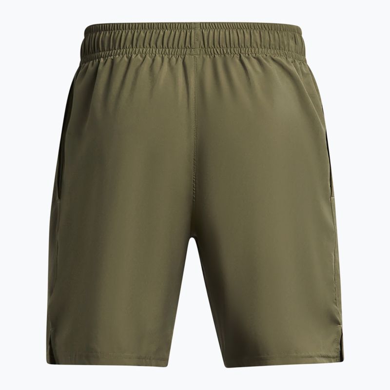 Pantaloni scurți de antrenament pentru bărbați Under Armour Tech Woven Wordmark marine od green/black 2