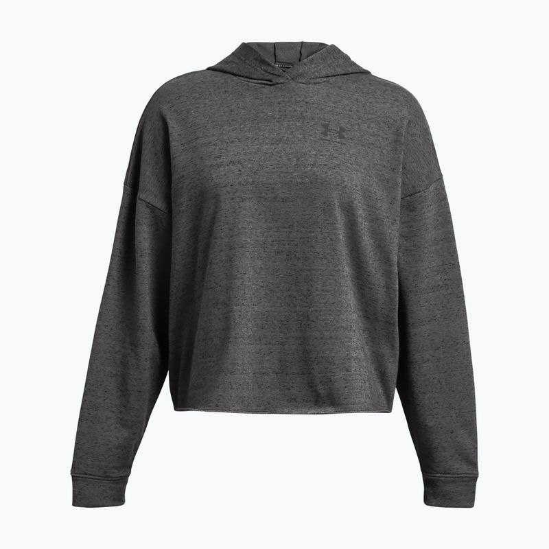 Bluză de antrenament pentru femei Under Armour Rival Terry OS Hoodie castlerock full heather/black 4