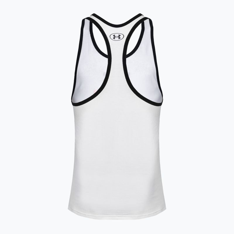 Tank top de antrenament pentru bărbați Under Armour Project Rock Get To Work Tank white/black/phoenix fire 2
