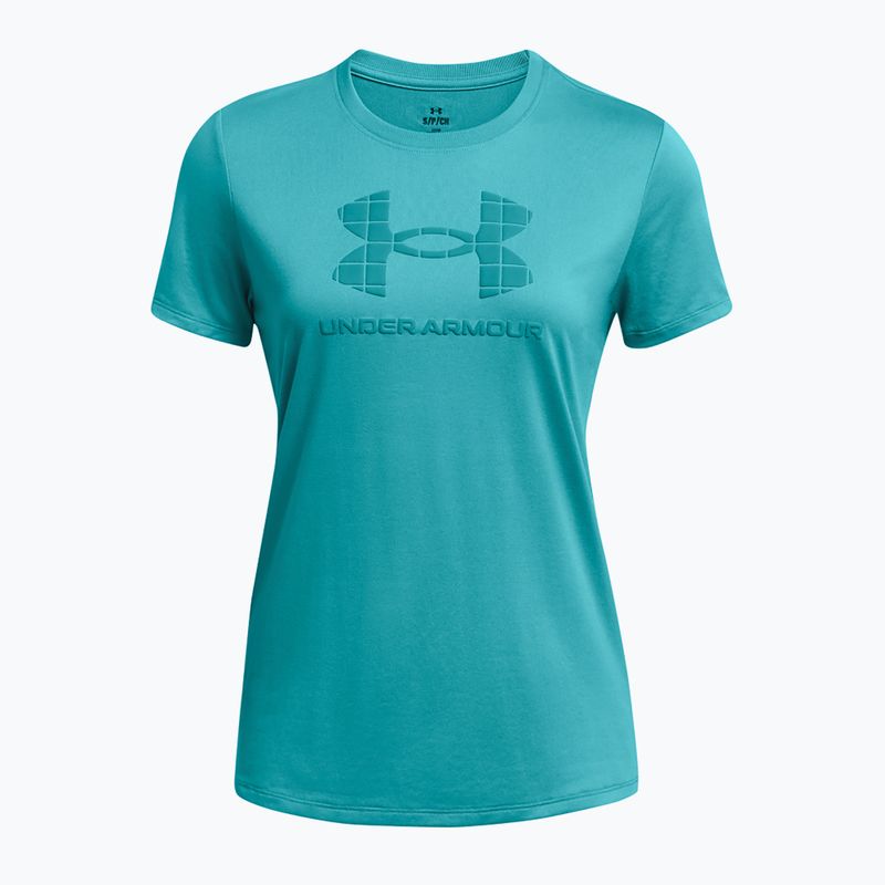Tricou de antrenament pentru femei Under Armour Tech BL HD circuit teal/coastal teal