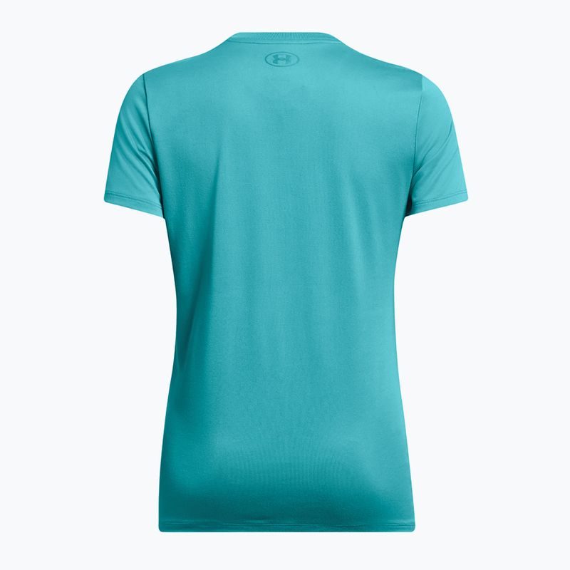 Tricou de antrenament pentru femei Under Armour Tech BL HD circuit teal/coastal teal
