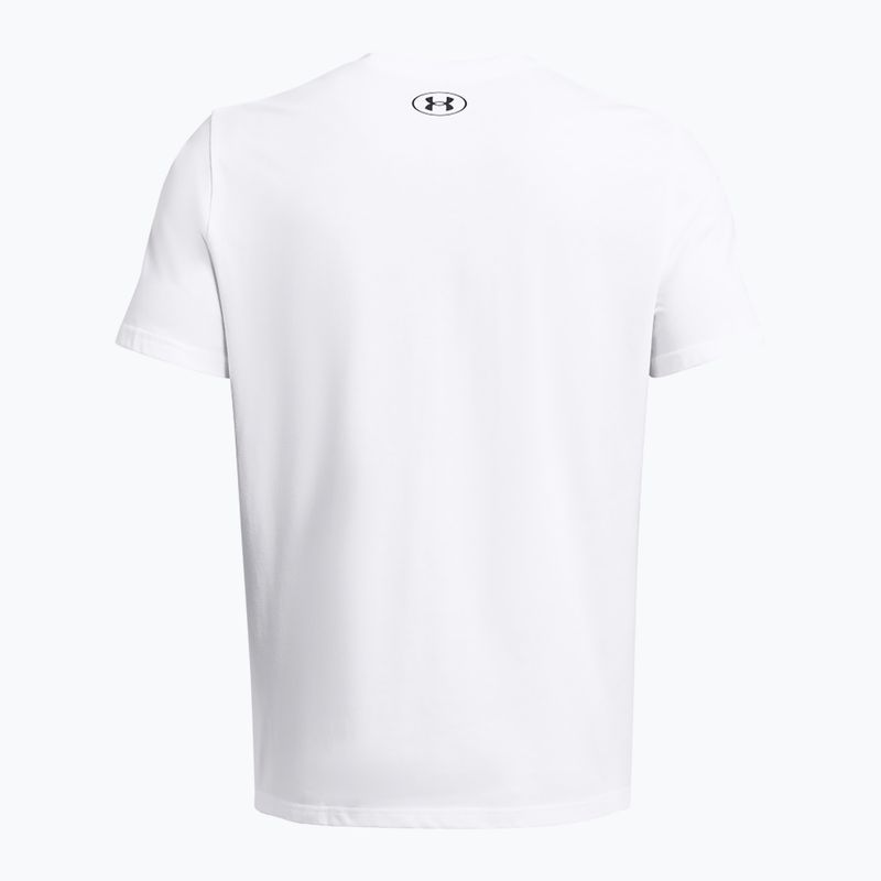 Tricou de antrenament pentru bărbați  Under Armour GL Foundation Update white/mod gray/black 2