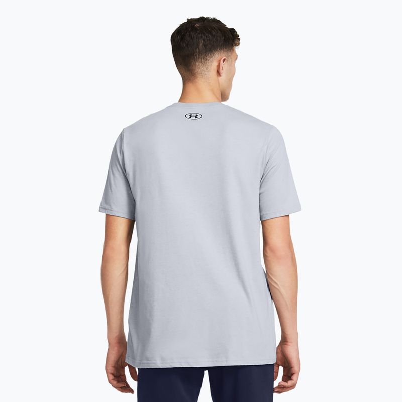 Tricou de antrenament pentru bărbați Under Armour GL Foundation Update mod gray medium heather/black 2