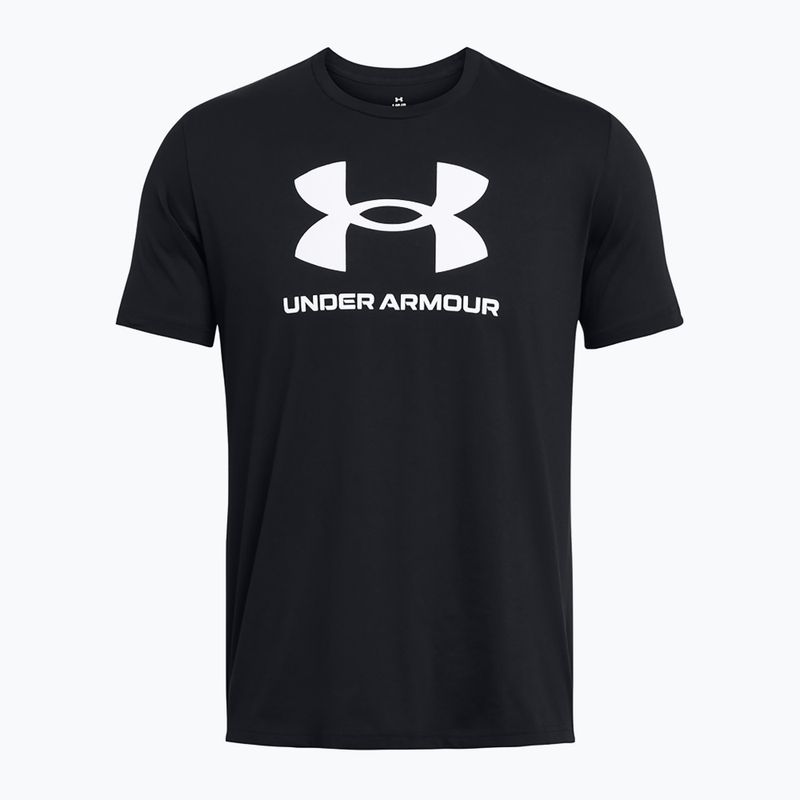 Tricou Under Armour Sportstyle Logo Update negru/alb pentru bărbați 3