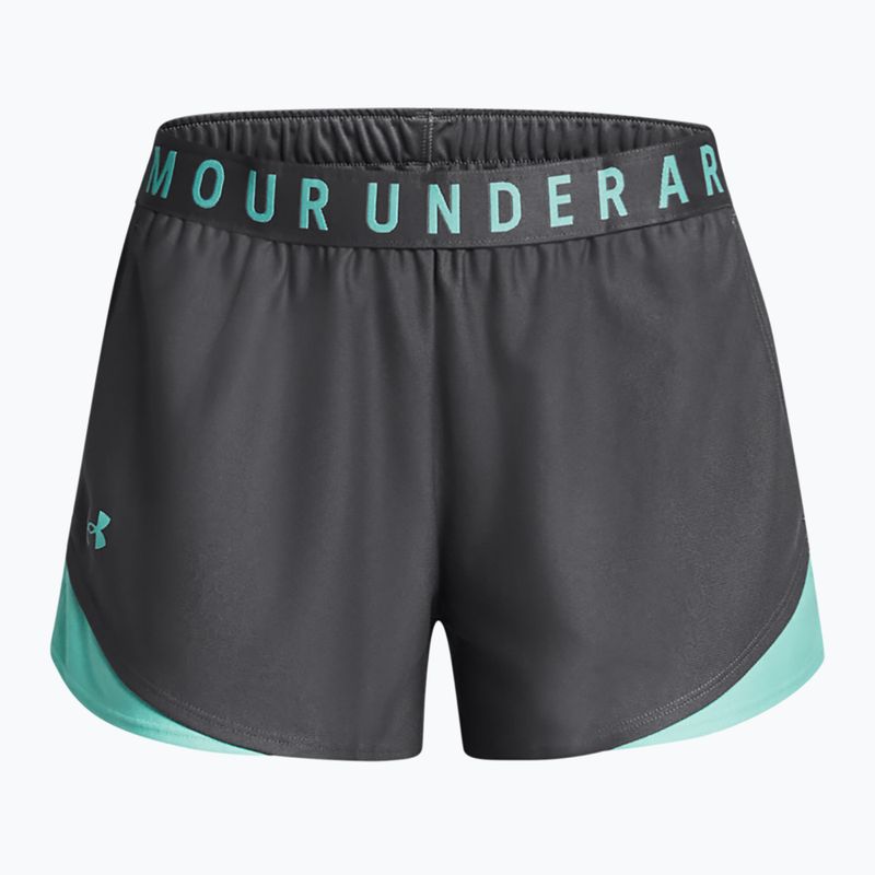 Pantaloni scurți pentru femei Under Armour Play Up 3.0 castlerock/radial turquoise/radial turquoise 5