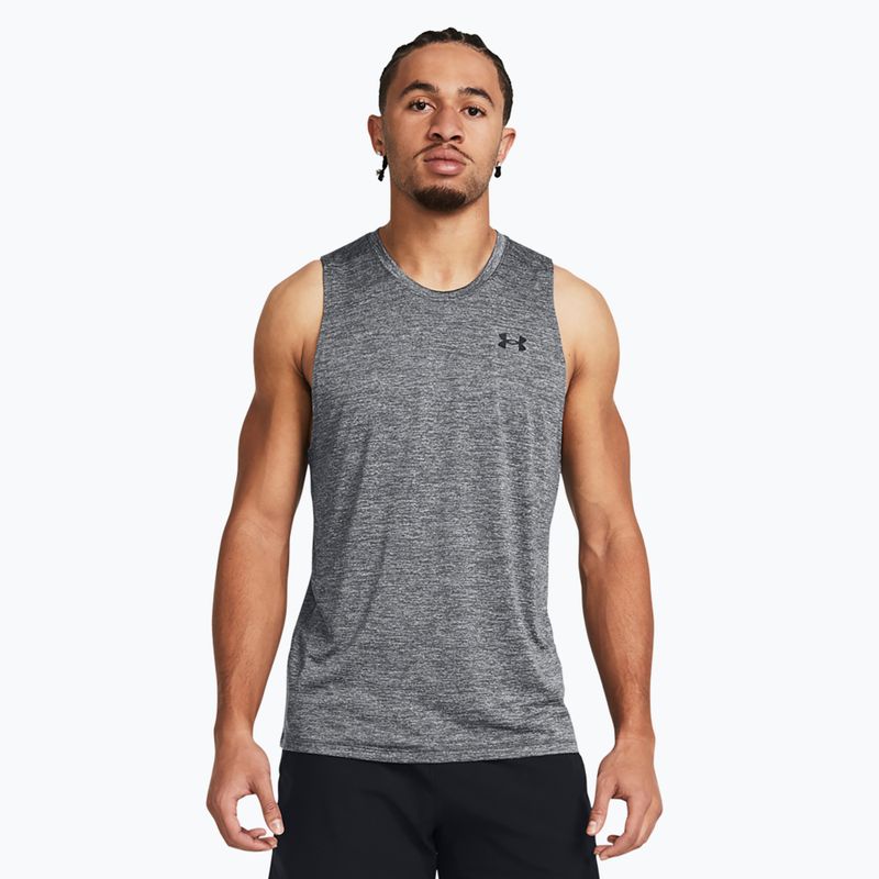 Tricou de antrenament pentru bărbați Under Armour Tech Tank castlerock/black