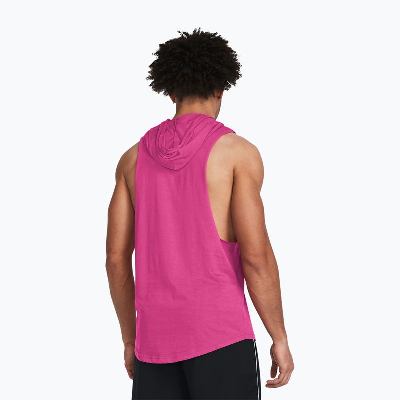 Longsleeve de antrenament pentru bărbați Under Armour Project Rock Rents Due HD astro pink/black 2