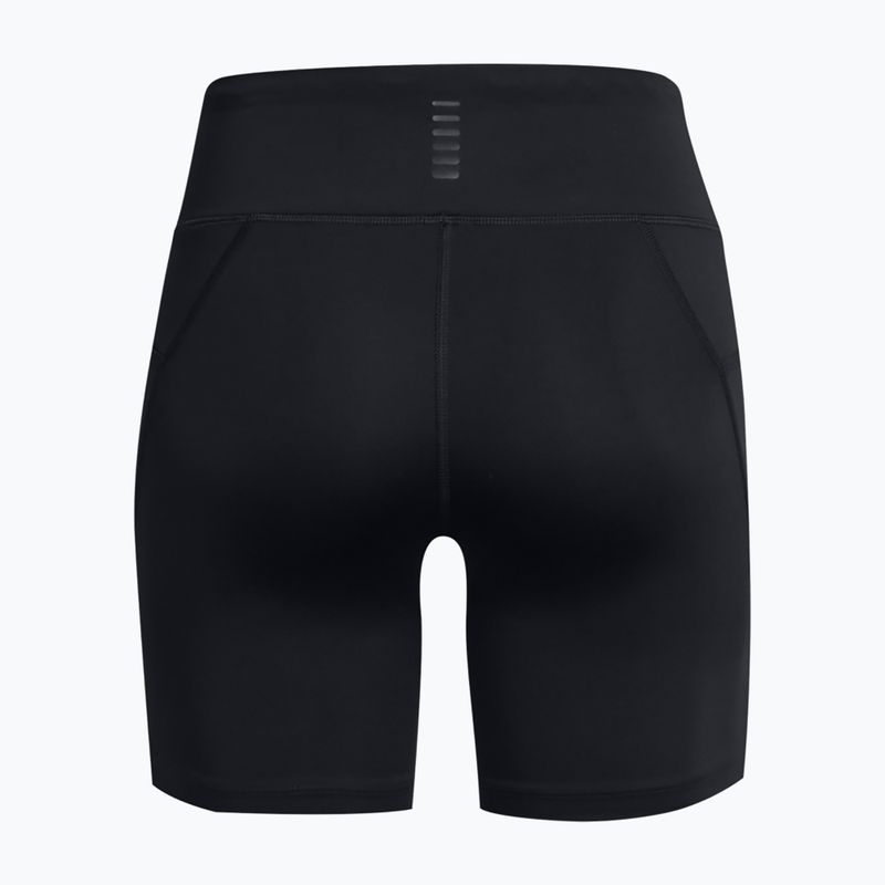 Pantaloni scurți de alergare pentru femei Under Armour Launch 6" black/black/reflective 2