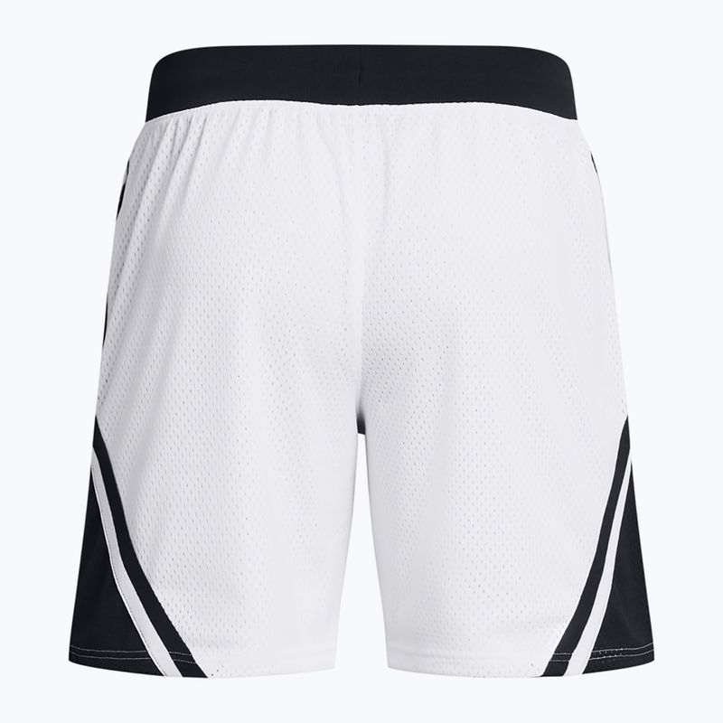 Pantaloni scurți de baschet pentru bărbați Under Armour Curry Mesh Short 4 white/black/white 2