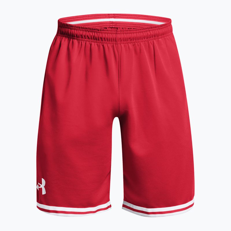 Pantaloni scurți de baschet pentru bărbați Under Armour 10" Perimeter Short red/white