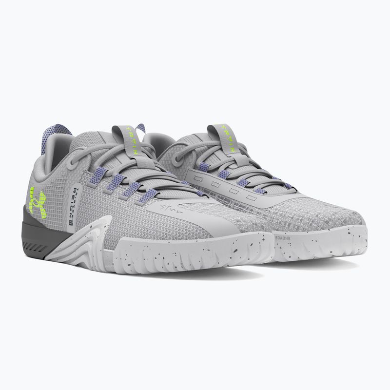 Încălțăminte de antrenament pentru bărbați Under Armour TriBase Reign 6 mod gray/starlight/high vis yellow 9