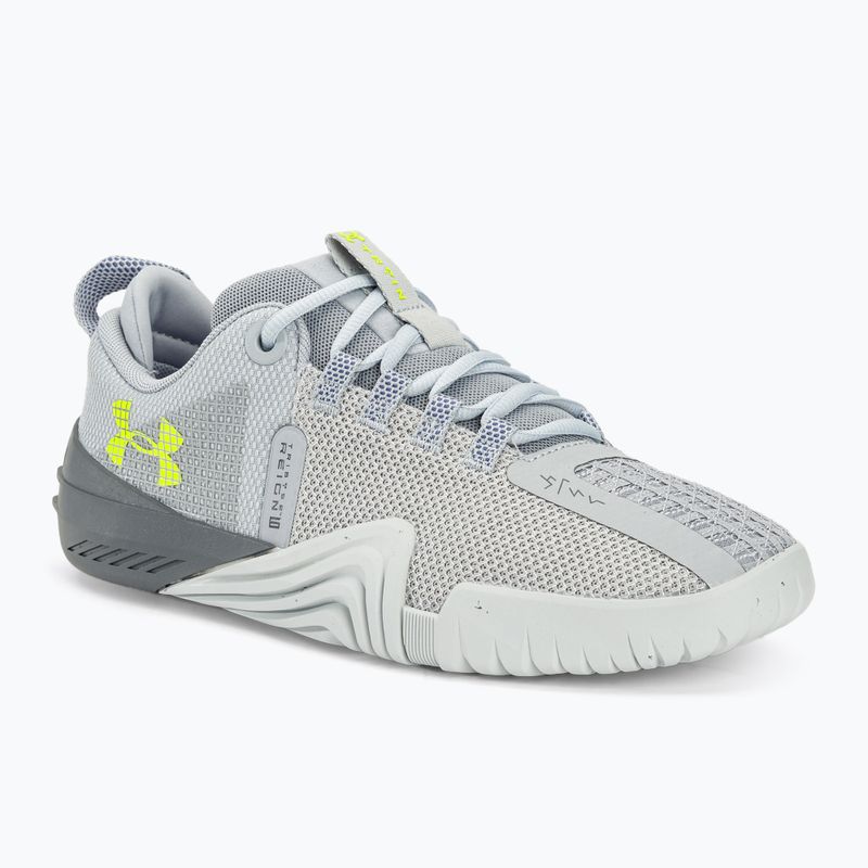 Încălțăminte de antrenament pentru bărbați Under Armour TriBase Reign 6 mod gray/starlight/high vis yellow