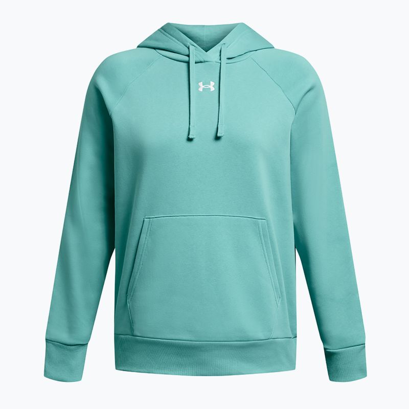 Bluză pentru femei Under Armour Rival Fleece Hoodie radial turquoise/white 4