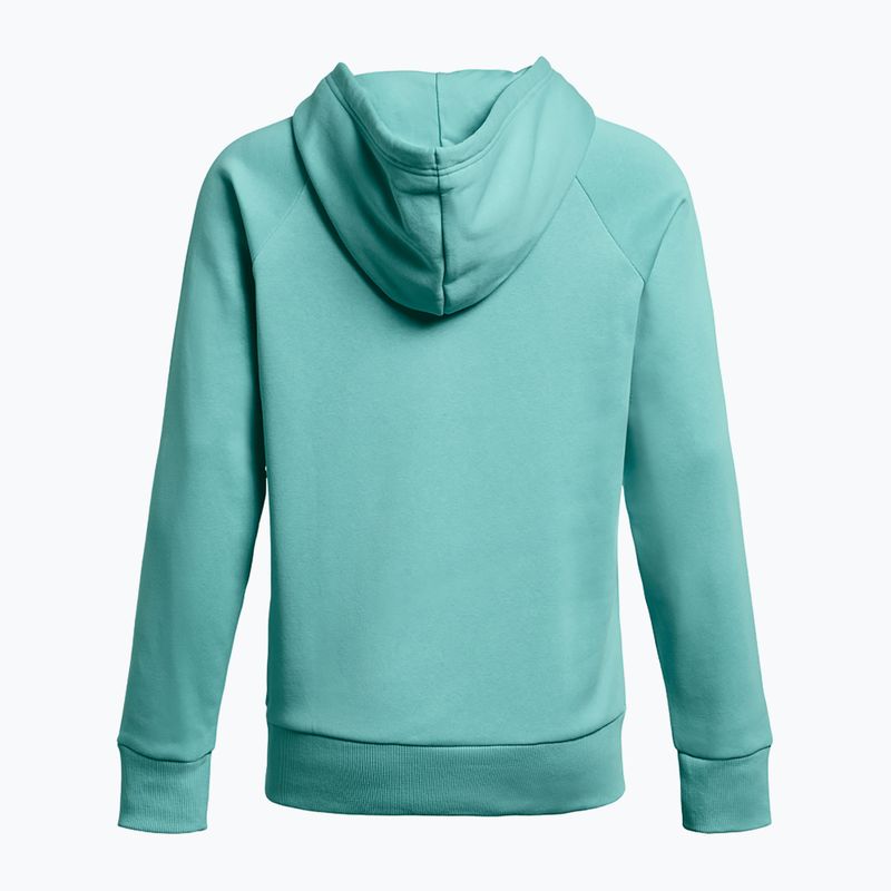 Bluză pentru femei Under Armour Rival Fleece Hoodie radial turquoise/white 5