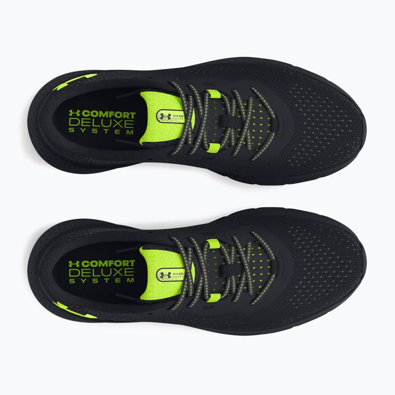 Încălțăminte de alergat pentru bărbați Under Armour Hovr Turbulence 2 black/black/high vis yellow 10