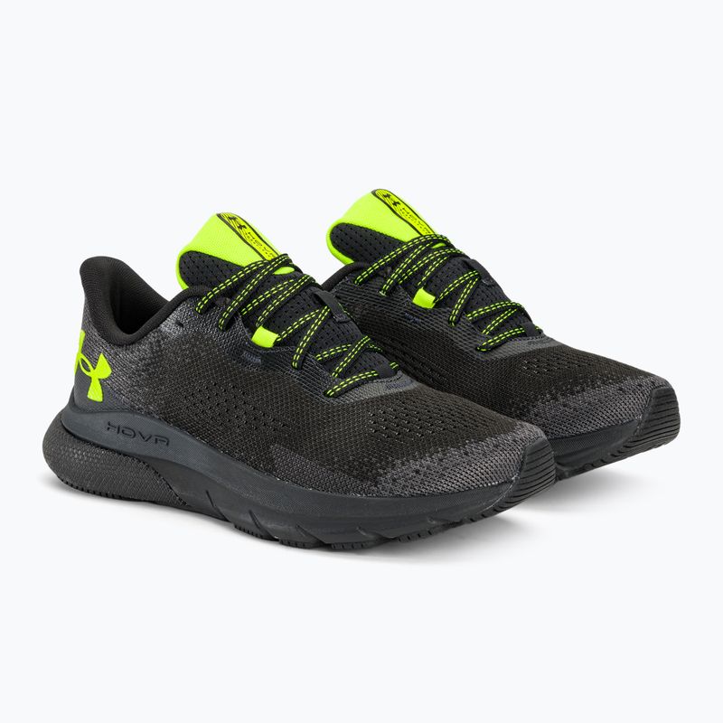Încălțăminte de alergat pentru bărbați Under Armour Hovr Turbulence 2 black/black/high vis yellow 4
