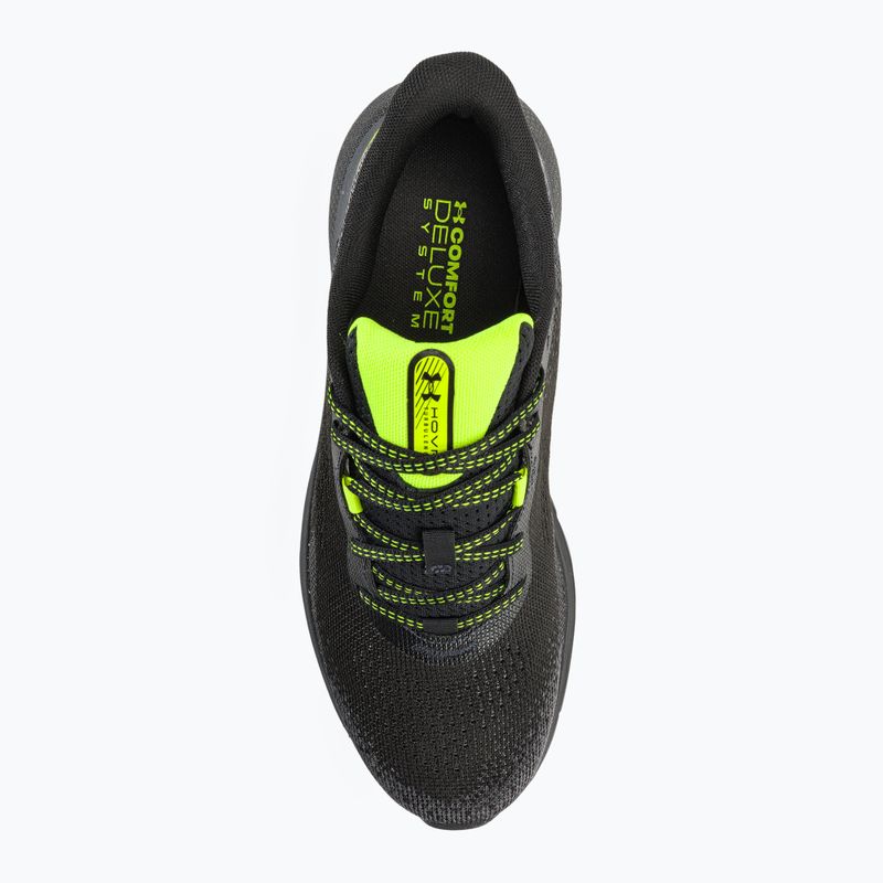 Încălțăminte de alergat pentru bărbați Under Armour Hovr Turbulence 2 black/black/high vis yellow 6