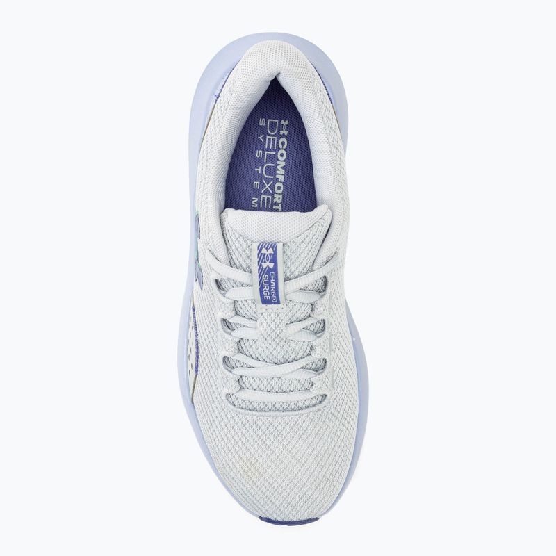 Încălțăminte de alergat pentru femei Under Armour Charged Surge 4 halo gray/celeste/starlight 5