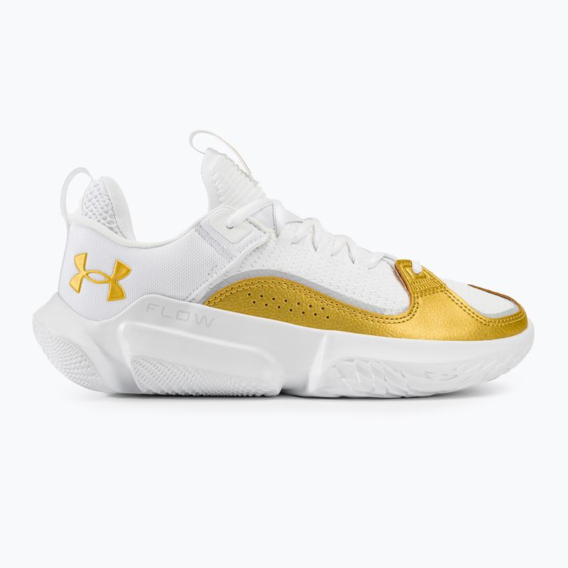 Încălțăminte de baschet Under Armour Flow Futr X3 white/white/metallic gold 2