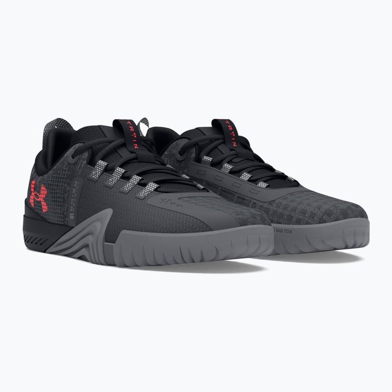 Încălțăminte de antrenament pentru bărbați Under Armour TriBase Reign 6 gray void/pitch gray/rush red 7