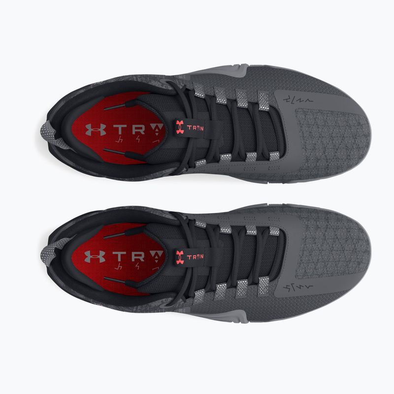 Încălțăminte de antrenament pentru bărbați Under Armour TriBase Reign 6 gray void/pitch gray/rush red 10