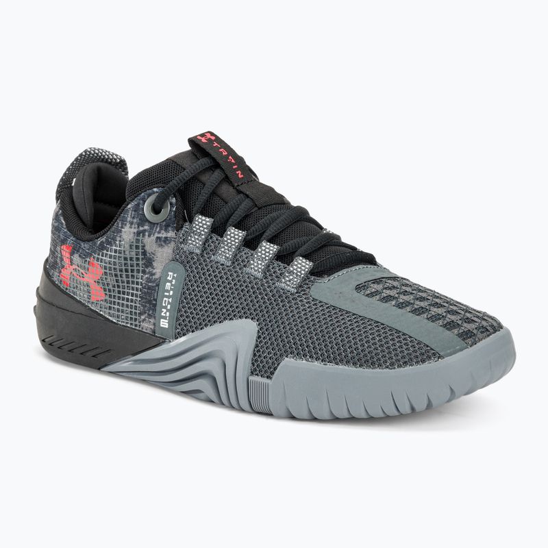 Încălțăminte de antrenament pentru bărbați Under Armour TriBase Reign 6 gray void/pitch gray/rush red