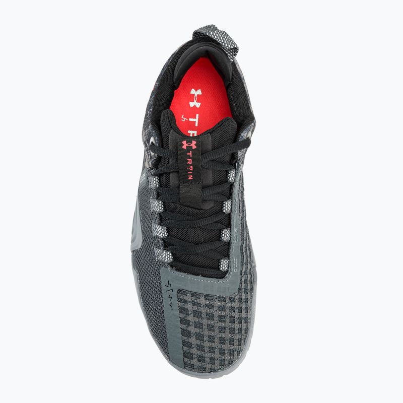 Încălțăminte de antrenament pentru bărbați Under Armour TriBase Reign 6 gray void/pitch gray/rush red 6