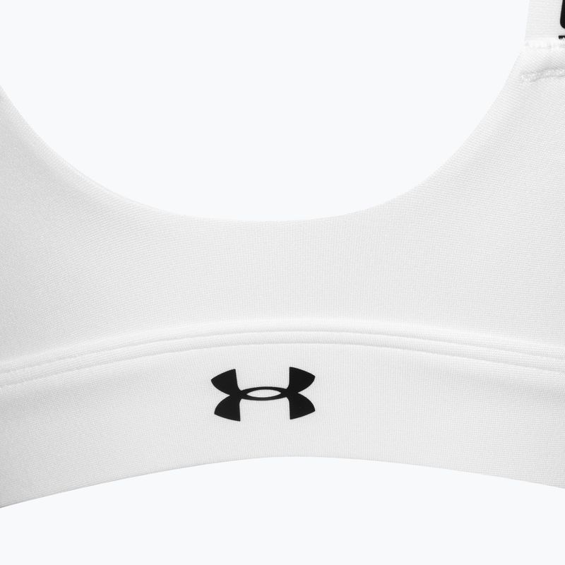 Sutien fitness Under Armour Infinity High Zip 2.0 white/black 5