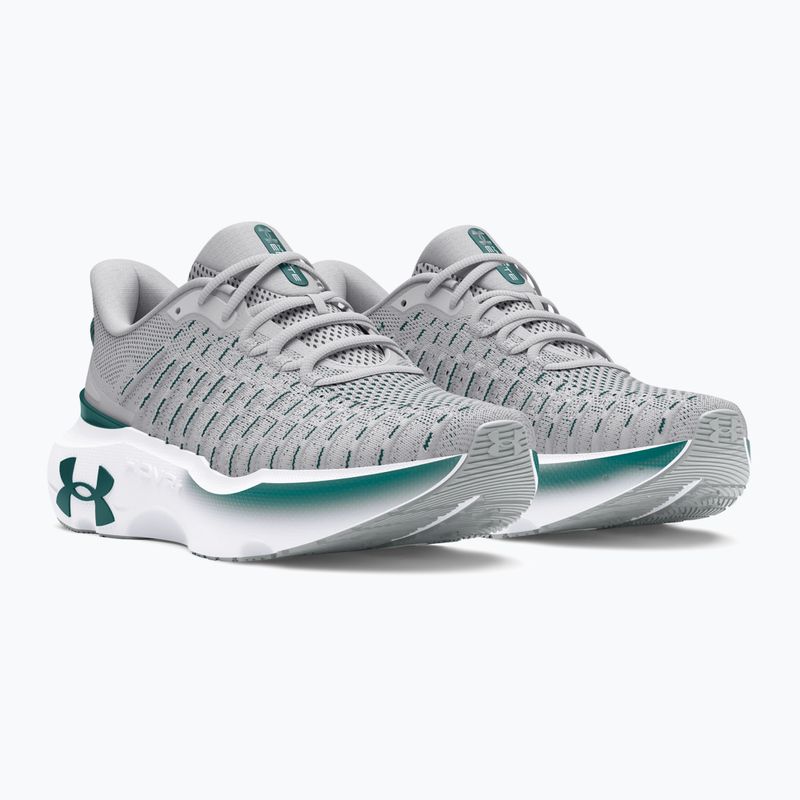 Încălțăminte de alergare pentru bărbați Under Armour Infinite Elite halo gray/halo gray/hydro teal 10